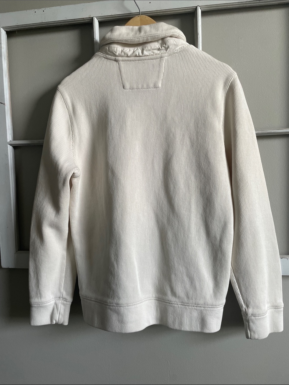 Banana Republic Cream Turtleneck Shawl Sweatshirt - Picture 5 of 7